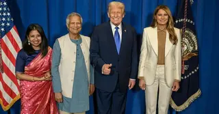 ট্রাম্পের সঙ্গে ড. ইউনূস ও তার মেয়ের ছবি প্রকাশ